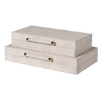 Ivory Shagreen Boxes - Set of 2