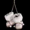 Pink Mink and Glitter Booties