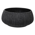 Large black Textured Pot
