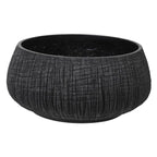 Large black Textured Pot