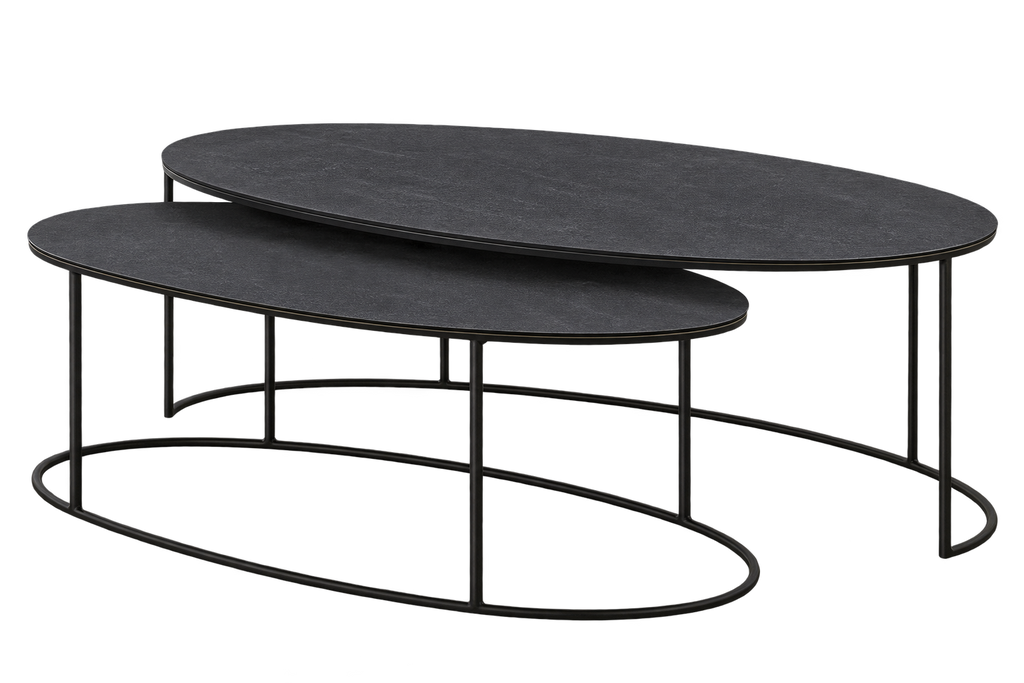 Oval Black Coffee Tables