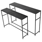 Luxe Graphite Console Table detail