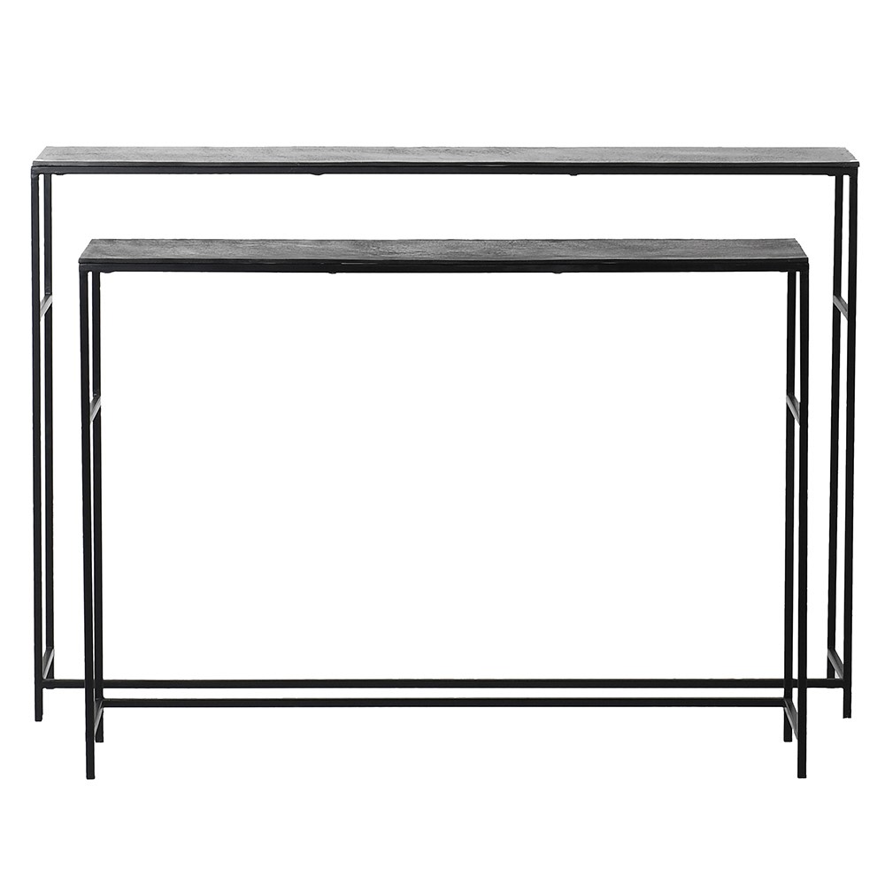 Luxe Graphite Console Table detail