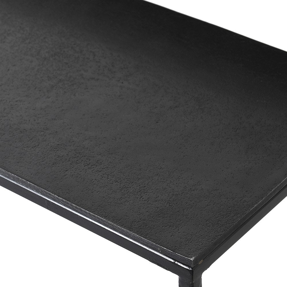 Luxe Graphite Console Table detail
