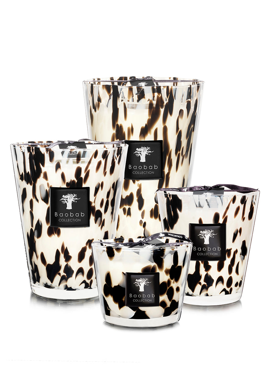 Baobab Candle Pearls Black