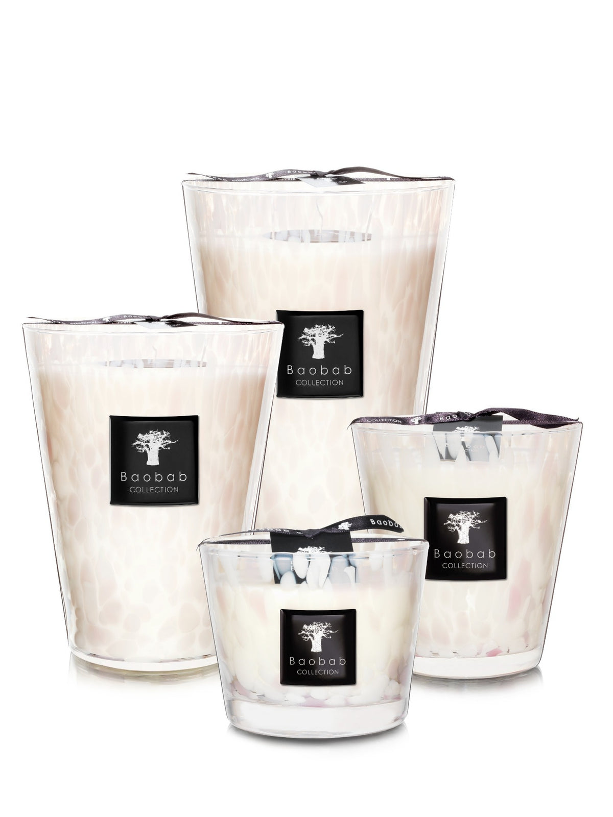 Baobab Candle White Pearls
