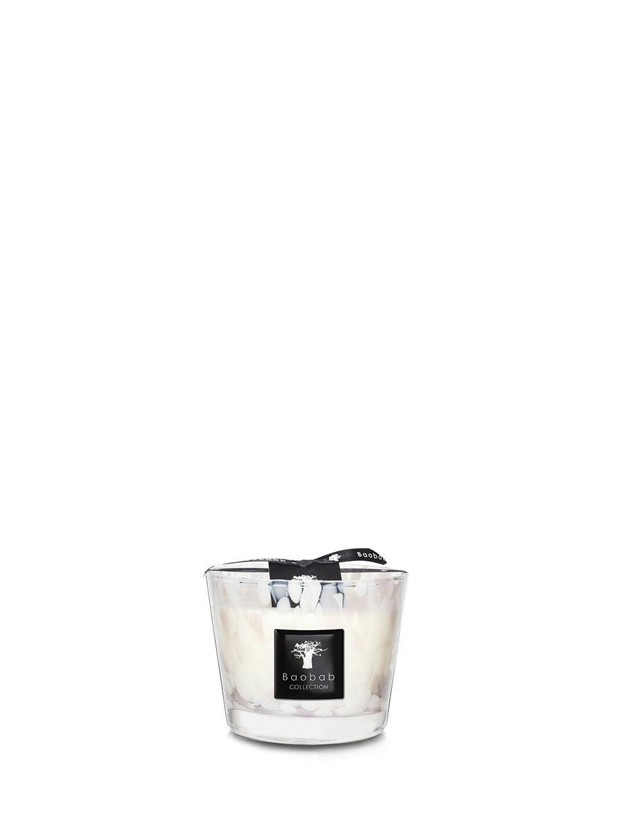 Baobab Candle White Pearls