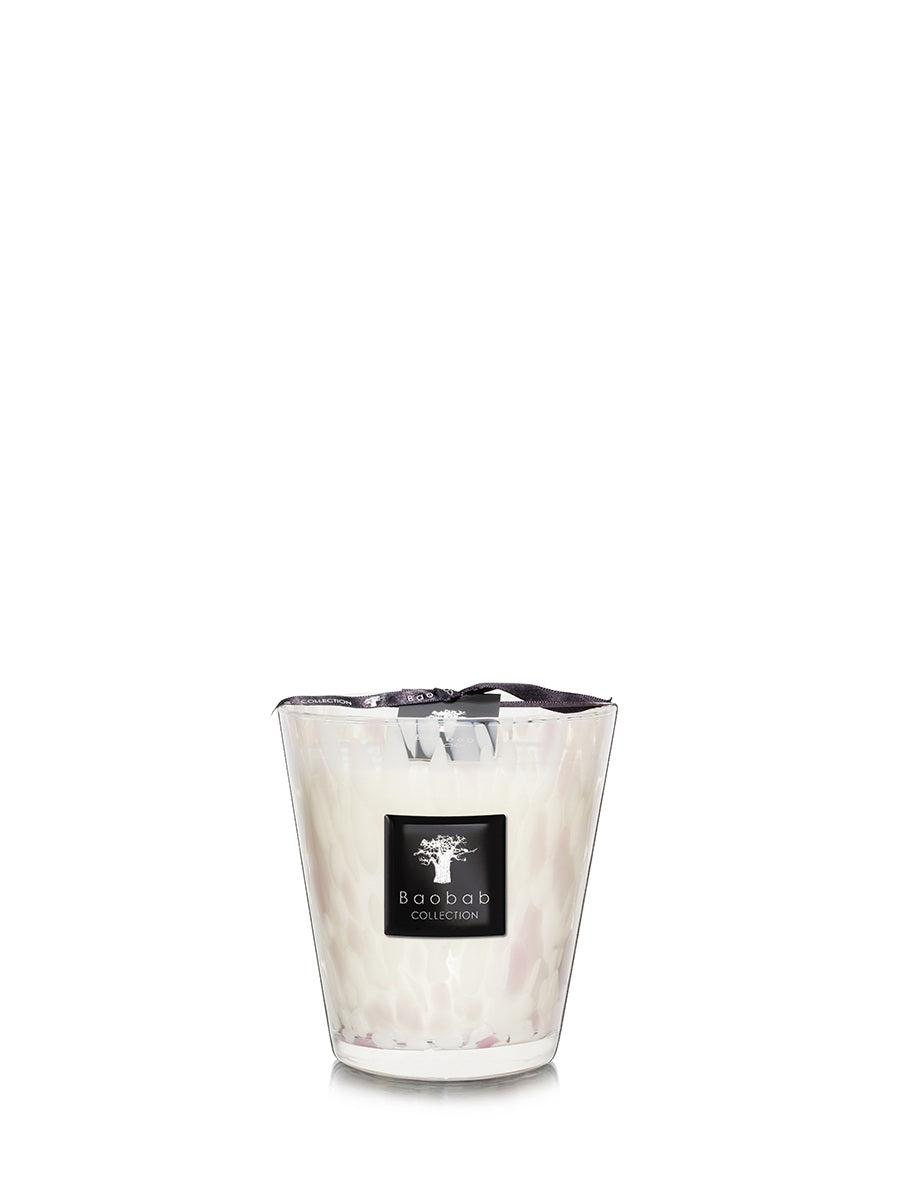 Baobab Candle White Pearls