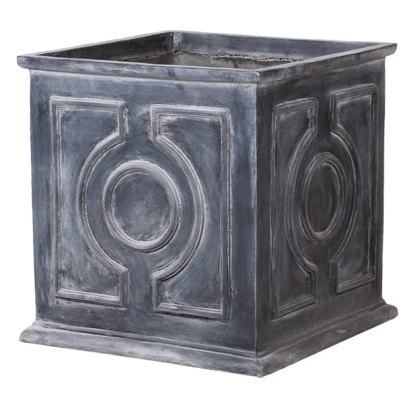 Large Aged Square Planter