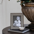 Grey Tweed Rattan Frame by Sophie Paterson