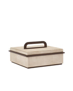 Small Ecru Faux Shagreen Box BY Sophie Paterson