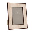 Ecru Faux Shagreen & Bronze Photo Frame BY Sophie Paterson