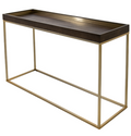 Alyne Chocolate Finish Console Table