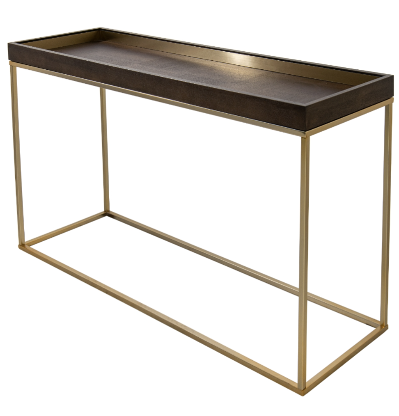 Alyne Chocolate Finish Console Table