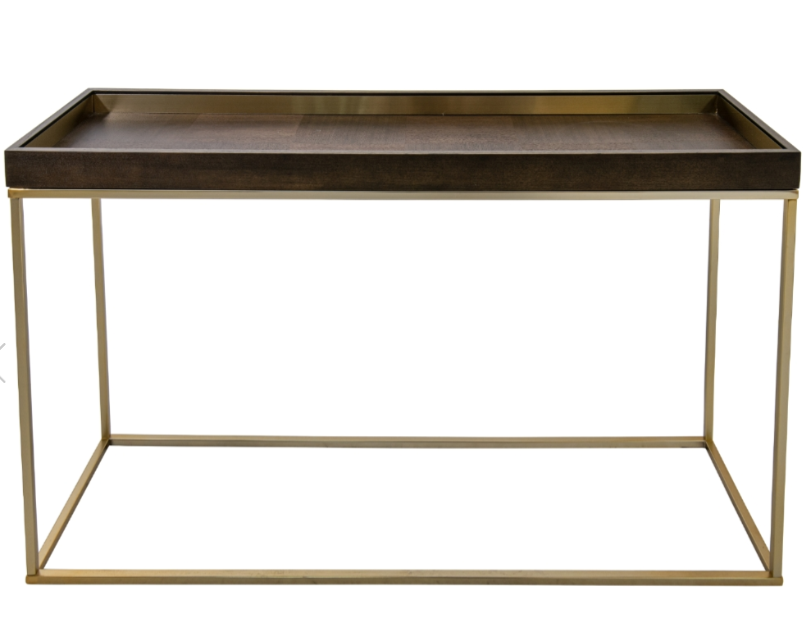 Alyne Chocolate Finish Console Table