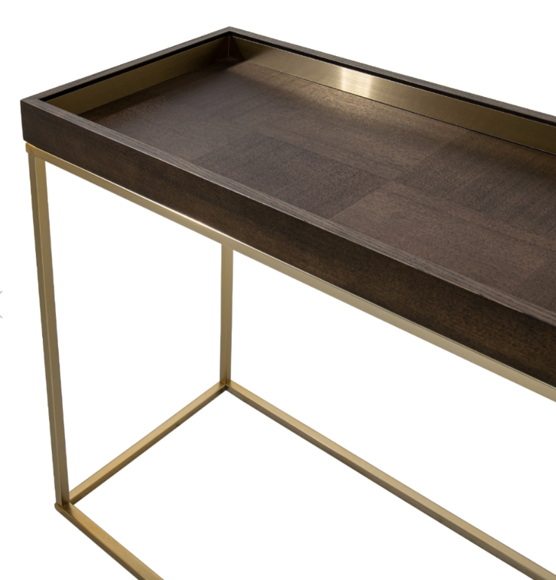 Alyne Chocolate Finish Console Table