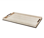 Large Ecru Shagreen Tray