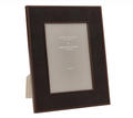 Anthracite Faux Shagreen & Bronze Photo Frame