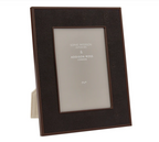 Anthracite Faux Shagreen & Bronze Photo Frame