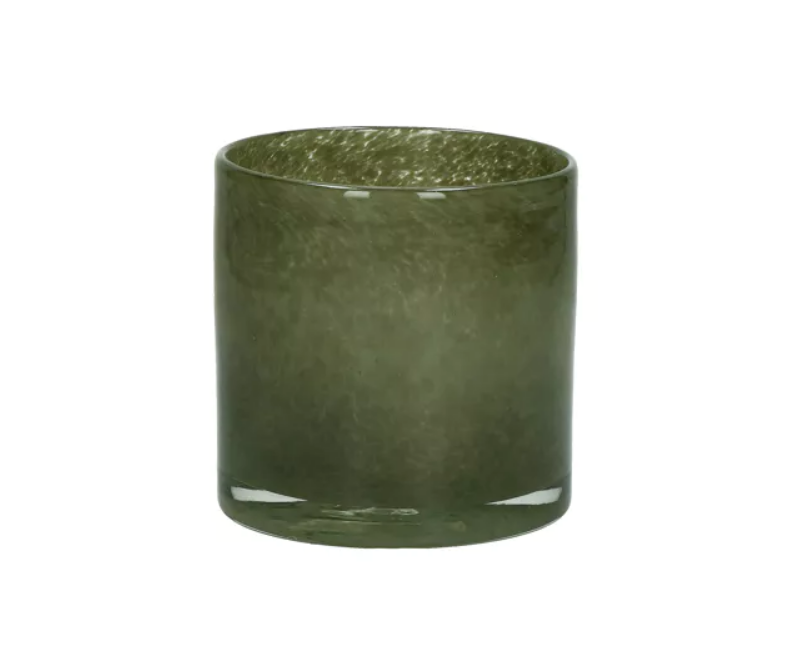 Green Hurricane Glass