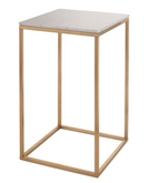 Marble and Brass Side Table