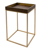 Alyne Chocolate Finish Side Table