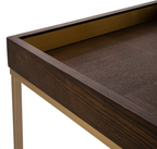 Alyne Chocolate Finish Side Table