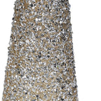 Set of 2 Glitter Cone Trees