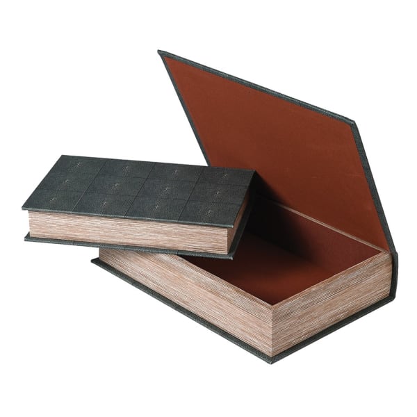 Set of 2 Shagreen Book Boxes