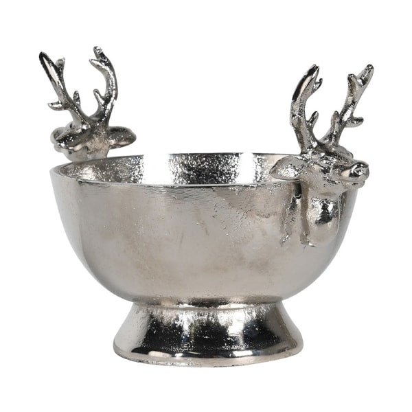 Silver Reindeer Bowl