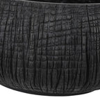 Small Black Textured Pot