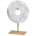 Small Circular White Disc Stand