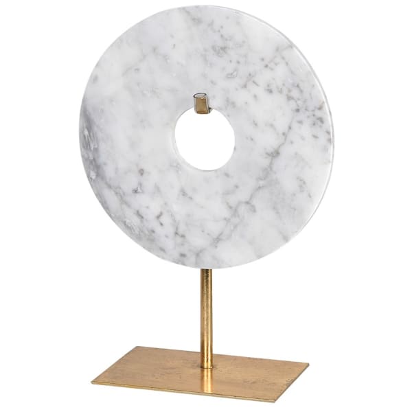 Small Circular White Disc Stand