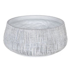 Small White Textured Pot