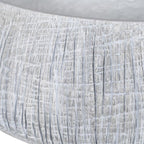 Small White Textured Pot