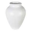 Curved White Vase
