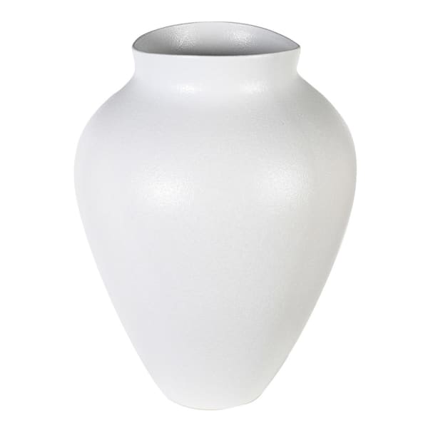 Curved White Vase