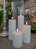 Led pillar candle - Nordic white - Smooth