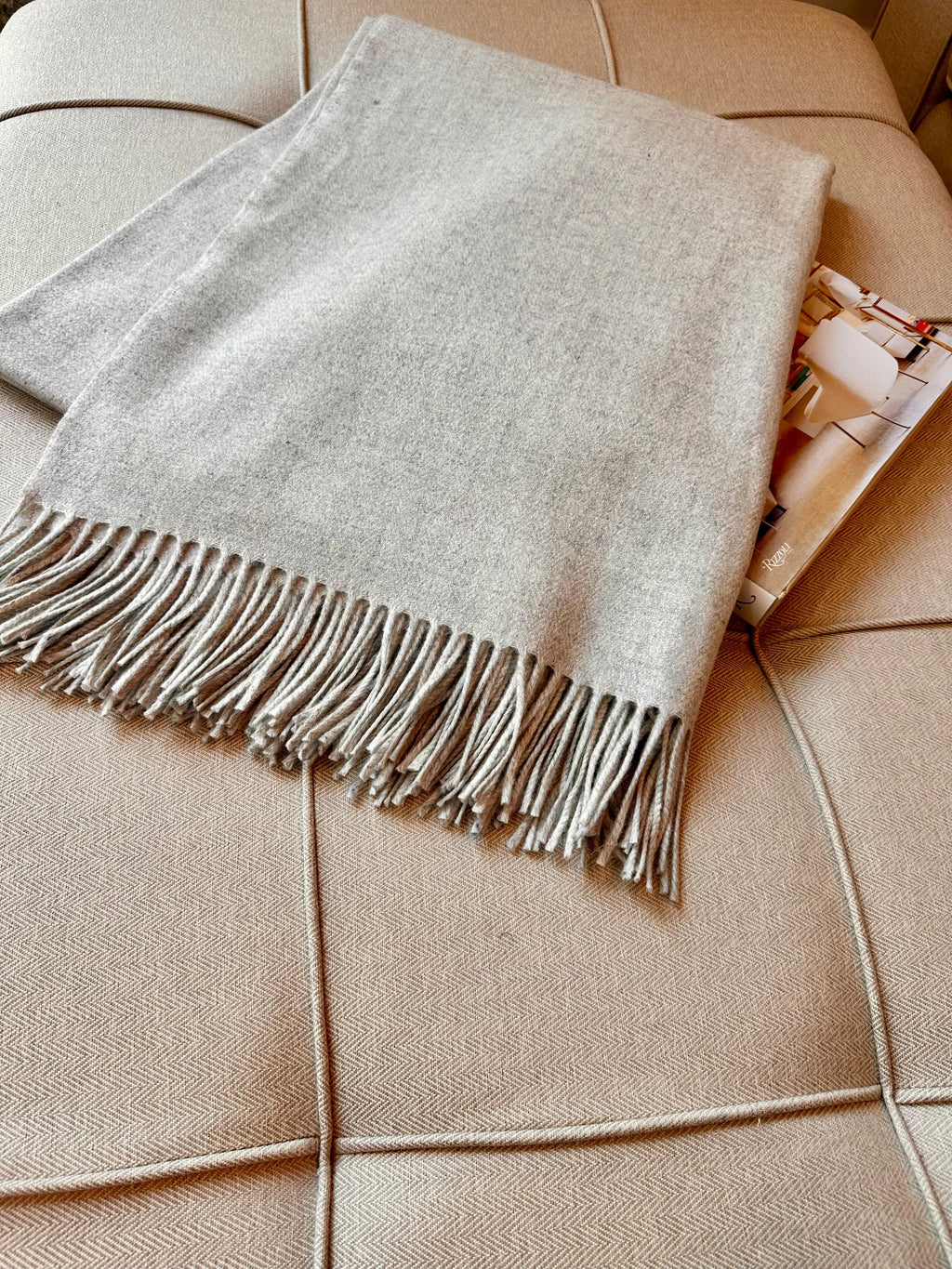 Wool Fringed Throw