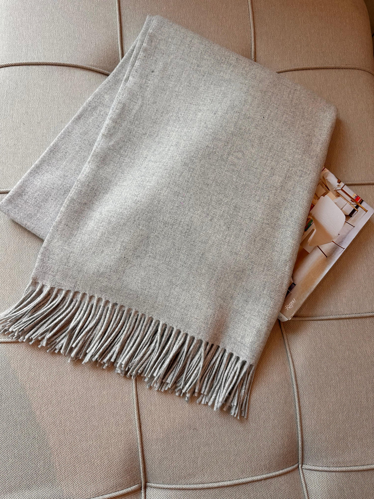 Wool Fringed Throw
