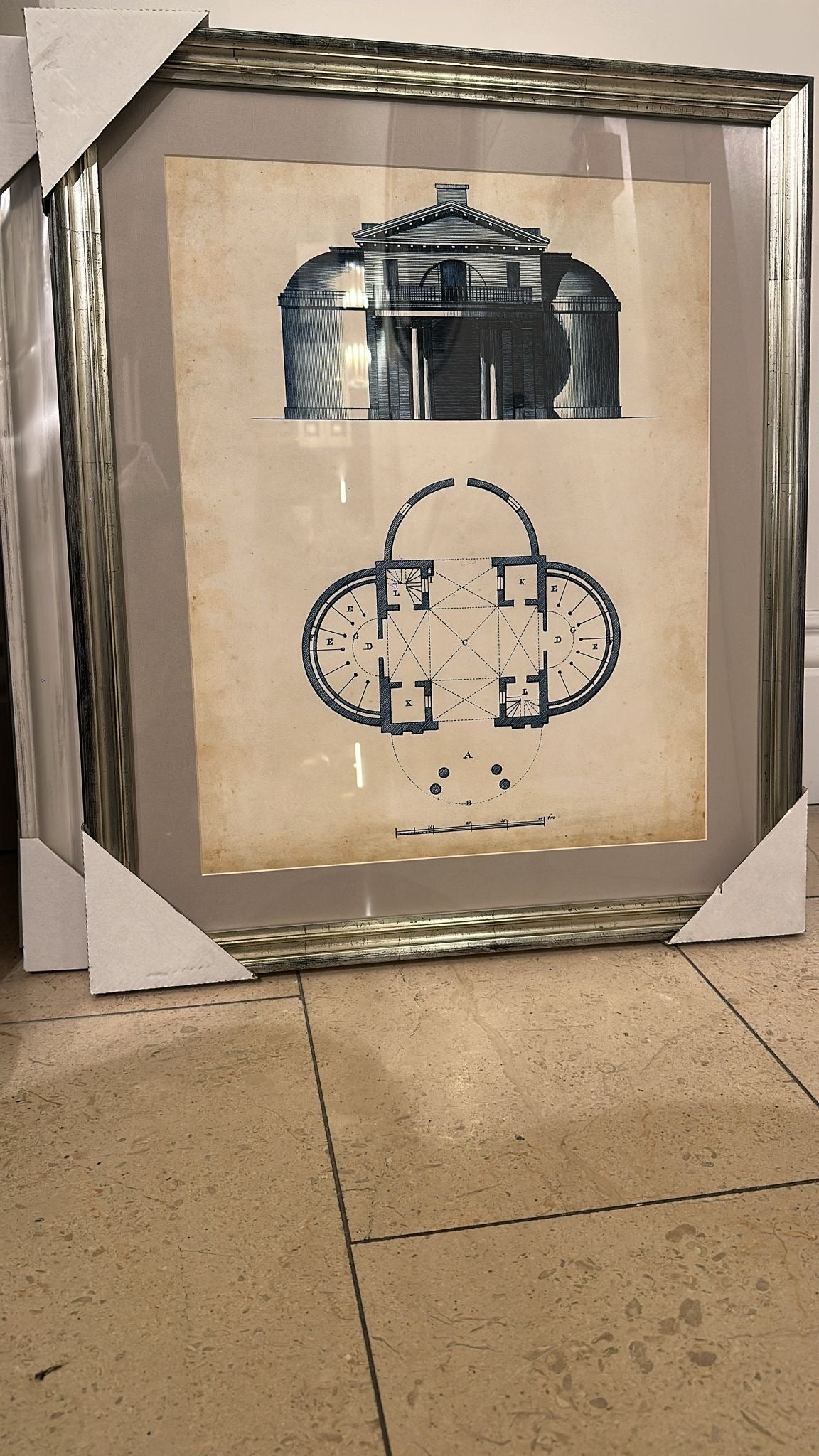 George Architectural Blue IV (50 x 60cm)