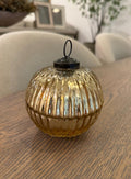 Small Balsam Cedar Gold Candle Pot