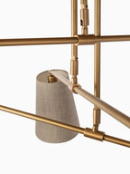 Andromeda chandelier swivel shade detail
