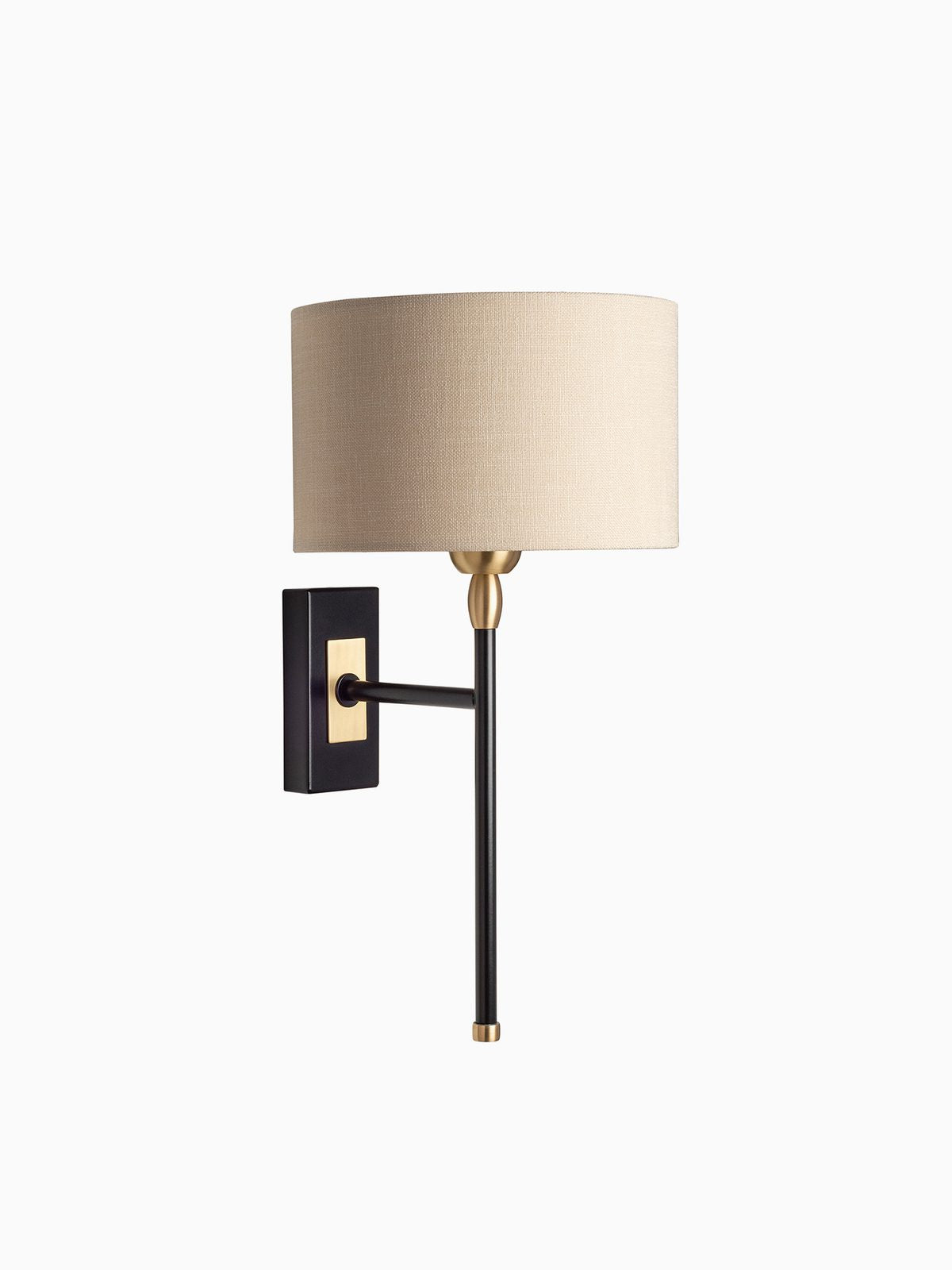 Casablanca black and brass wall light
