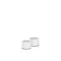 Light Candleholder taper Matte white, 2-pack