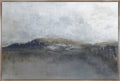 Barca hand-painted canvas, landscape, in a hand-finished L-shape frame