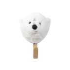 Coat hanger head white bear w/box