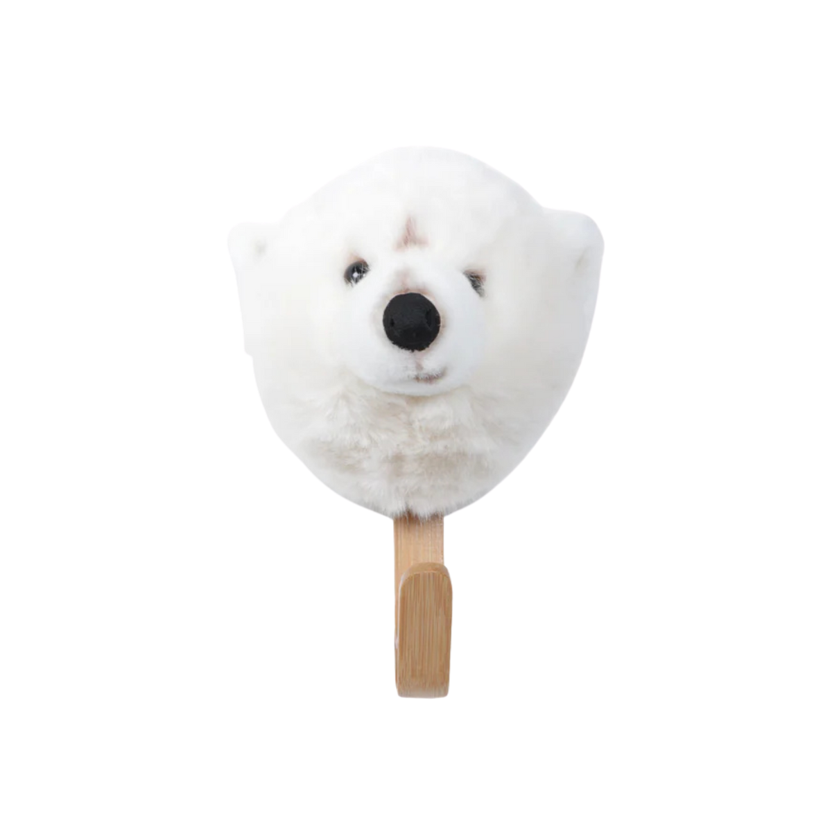 Coat hanger head white bear w/box