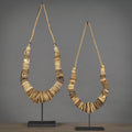 Set of 2 White Shell Coin Necklace
