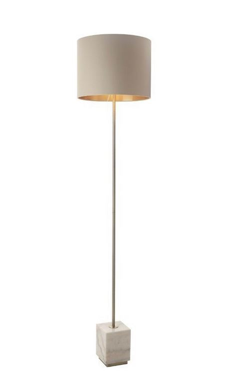 Sintra Marble Floor Lamp (Antique Brass Finish)